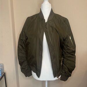 Army Green Bomber Jacket